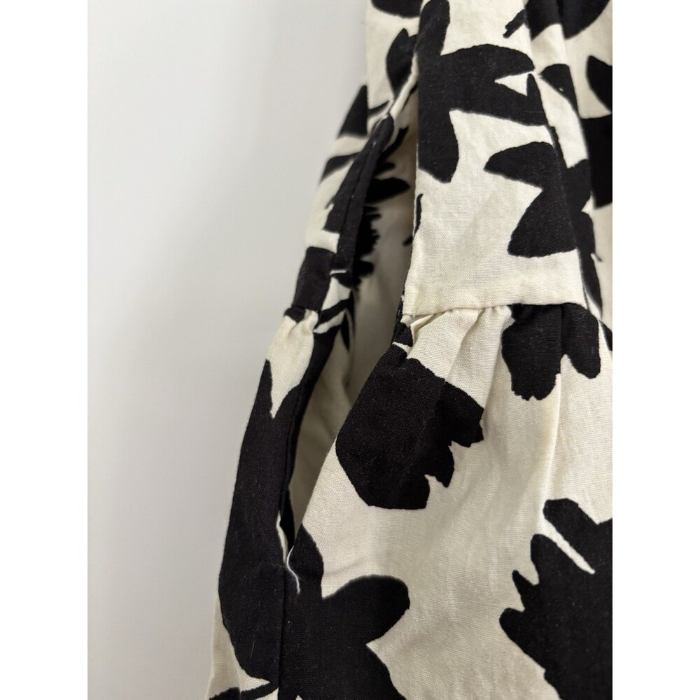 Moon River Anthropology Long Skirt Floral Black Tassel Boho Large - Picture 4 of 7
